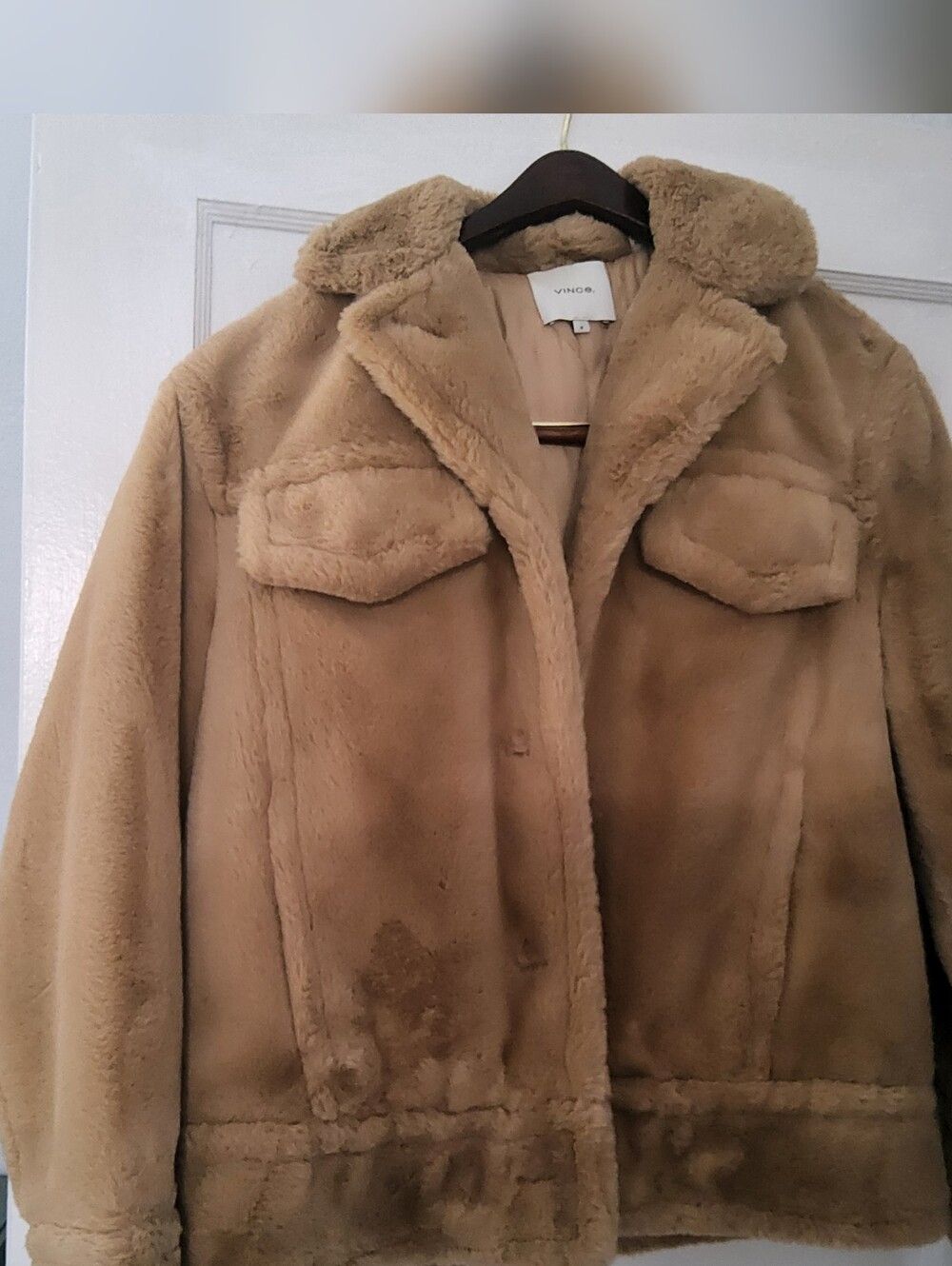 Vince Camel Faux-Shearling Teddy Coat